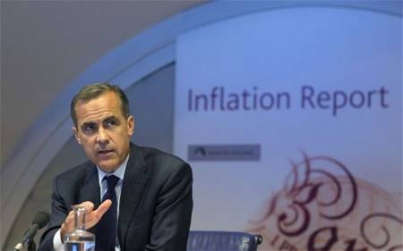 Mark Carney akan menyampaikan laporan inflasi Inggris sore ini
